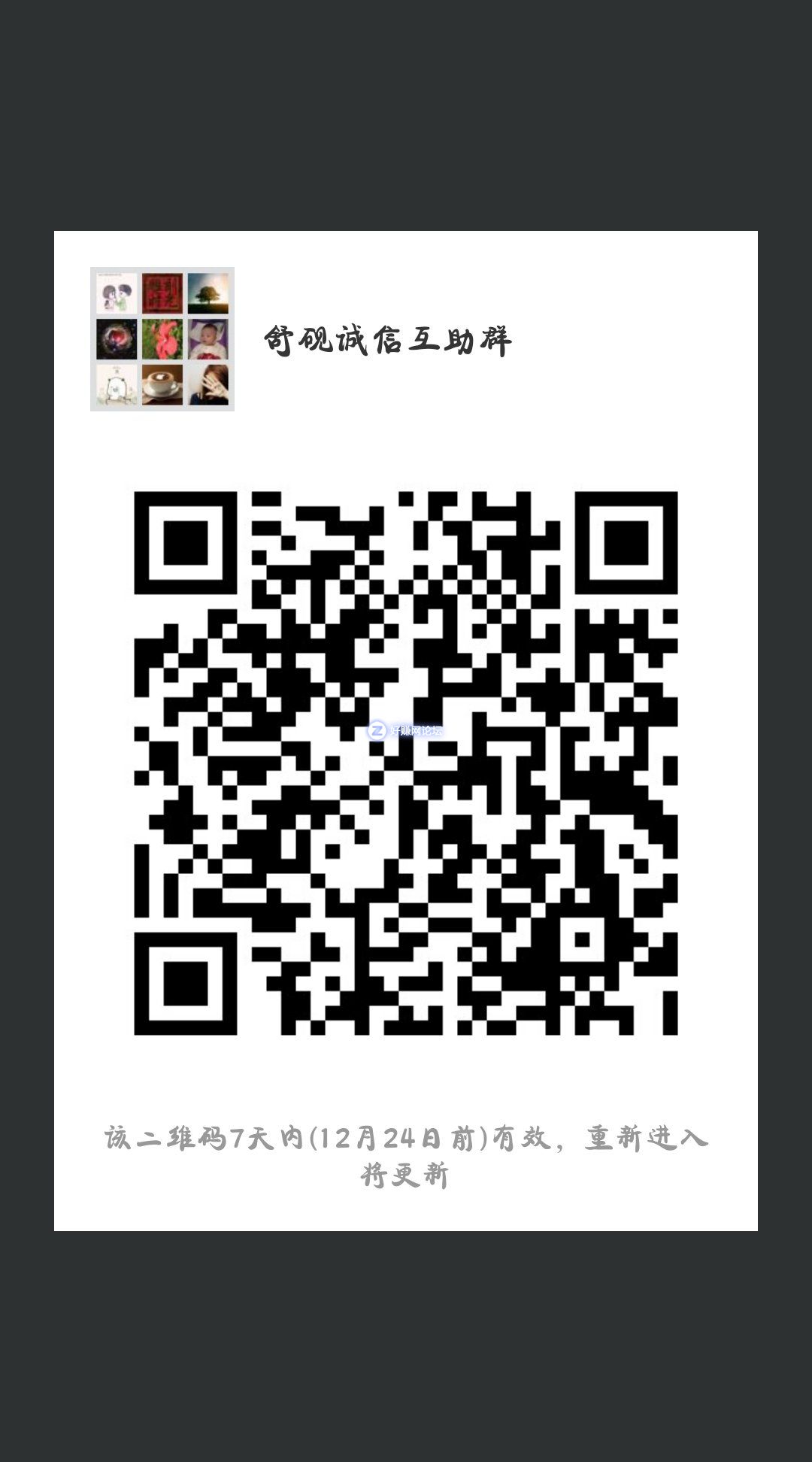 诚信互助群